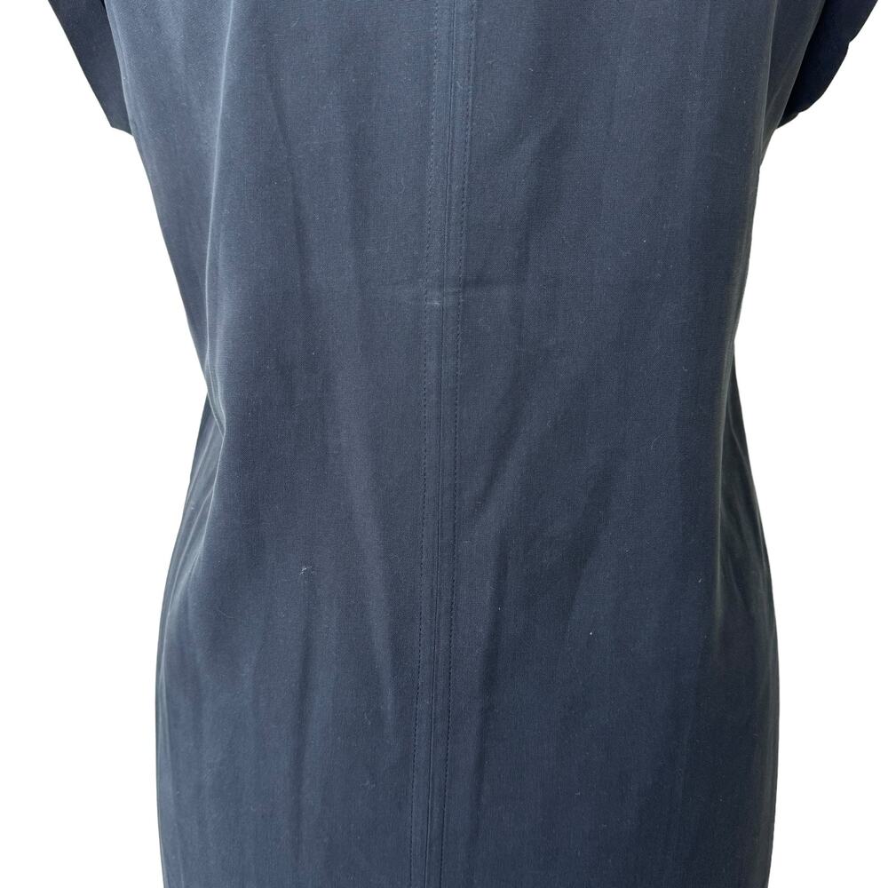 GO by GoSilk 100% Silk Ribbed V Neck Short Sleeve Mini Dress Size Small - Picture 6 of 9